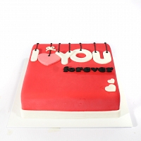 I Love You Forever Cake - 1.5Kg